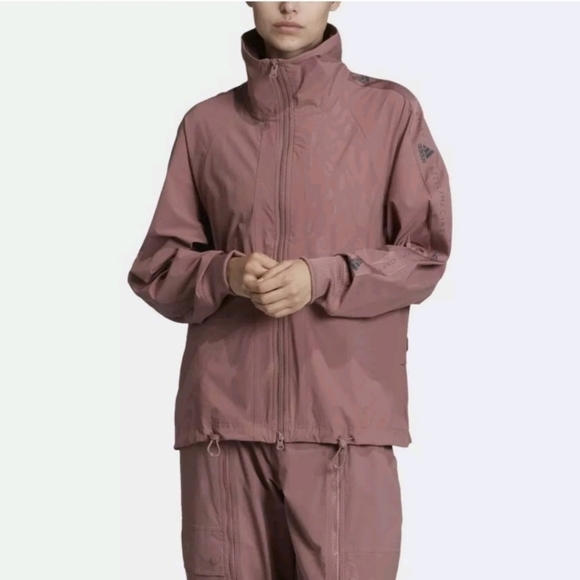 Adidas x Stella McCartney Performance Track Jacket in Blush Mauve - Picture 1 of 15
